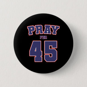 For 45 President Trump 2020 Patriotic American Gif 6 Cm Round Badge
