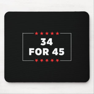 For 45 Trump Convicted Mouse Pad