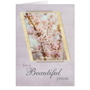 For a Beautiful Person Cherry Blossom Floral