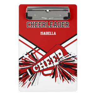 For a Cheerleader - Red, Black & White Mini Clipbo Clipboard