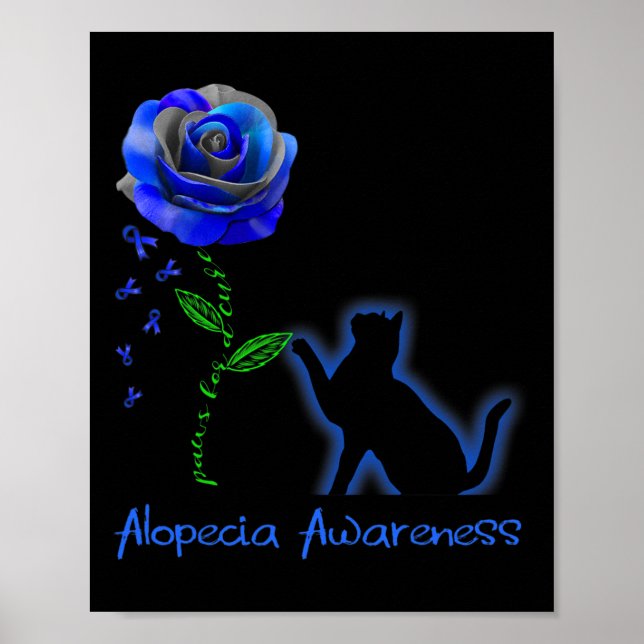 For A Cure Alopecia Awareness  Poster (Front)
