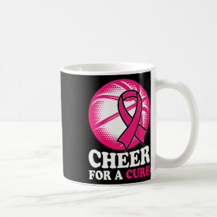 For A Cure Basketball Breast Cancer Awareness Coffee Mug