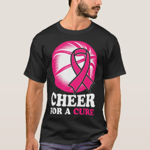 For A Cure Basketball Breast Cancer Awareness T-Shirt