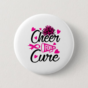 For A Cure Breast Cancer Awareness  6 Cm Round Badge
