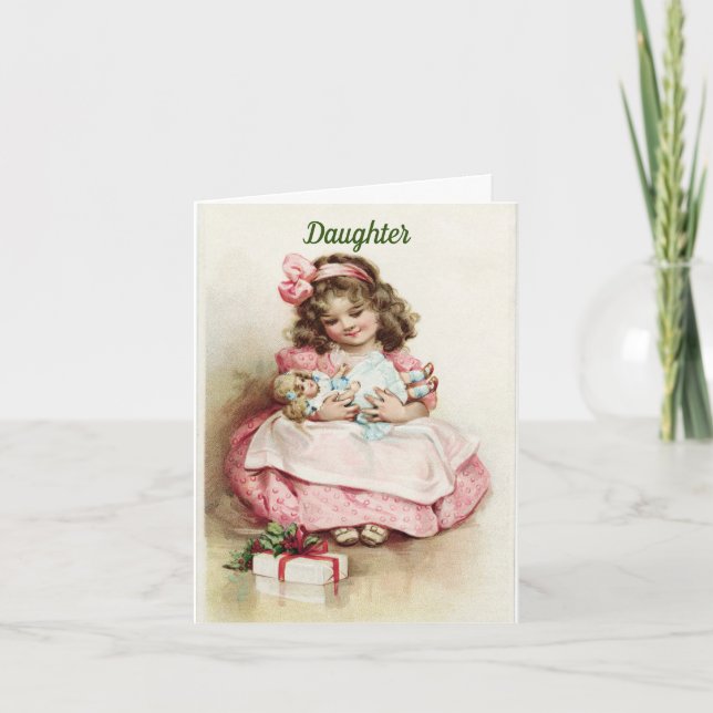 For A Daughter Christmas Card (Front)