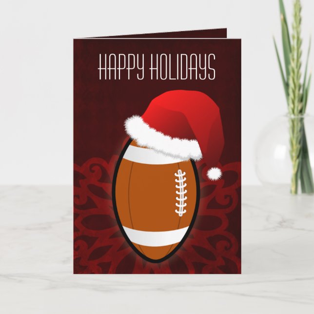 for a football player Christmas Cards (Front)
