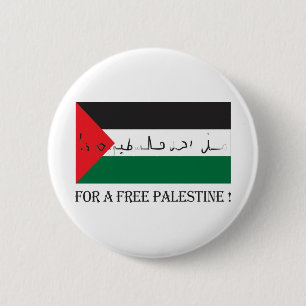 For a free palestine! 6 cm round badge