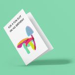 For A Fun Guy Funny Mushroom Birthday Card<br><div class="desc">This easy to customise birthday card features a slightly trippy illustration of colourful mushrooms. The graphic has an offset risograph style for a glitchy look. Leave the front message: FOR A FUN GUY ON HIS BIRTHDAY and the inside message: HOPE YOUR DAY IS SO MUSH FUN! HAPPY BIRTHDAY! as is...</div>