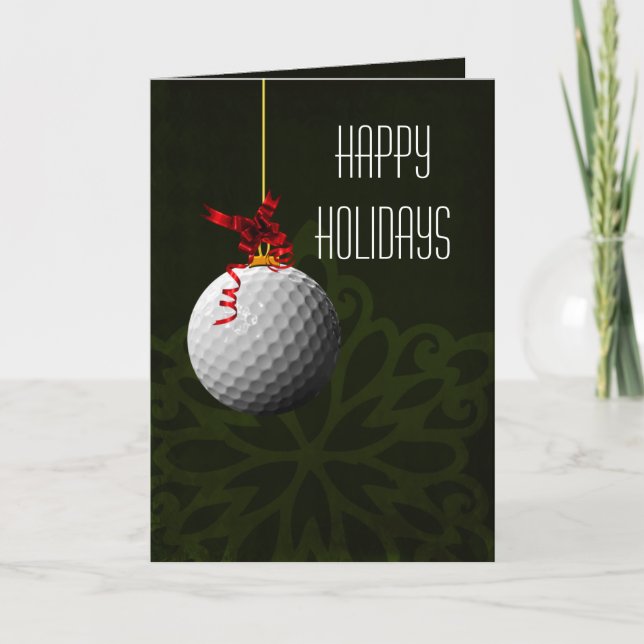 for a golfer Christmas Cards (Front)