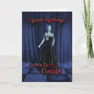 For a Goth cousin,A Vampire Birthday card