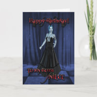 For a Goth niece,A Vampire Birthday card