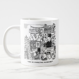 For a Sailor. Round the World Yachtsman - Funny Large Coffee Mug