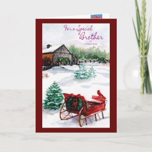 For A Special Brother Holiday Card