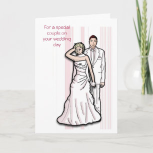 For a special couple on your wedding day card
