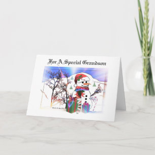 For A Special Grandson Holiday Card