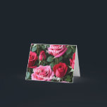For a Special Sister Pink Red Roses Birthday Card<br><div class="desc">For a Special Sister Pink Yellow Roses Birthday</div>