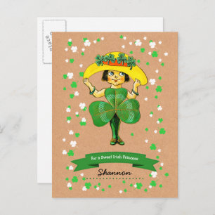 For a Sweet Irish Princess St. Patrick's Day Postcard
