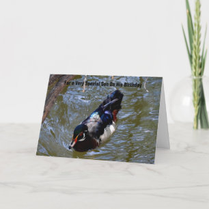 For a very special son with my love card