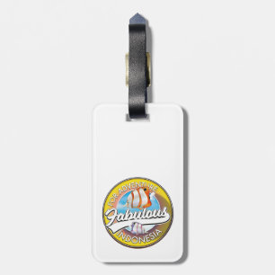 For Adventure Fabulous Indonesia logo Luggage Tag