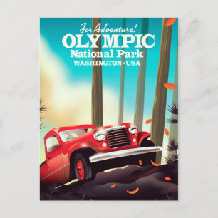 For Adventure! Olympic national park Washington. Postcard