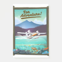 For Adventure! Sea plane travel poster