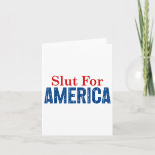 For America 4th Of July Card