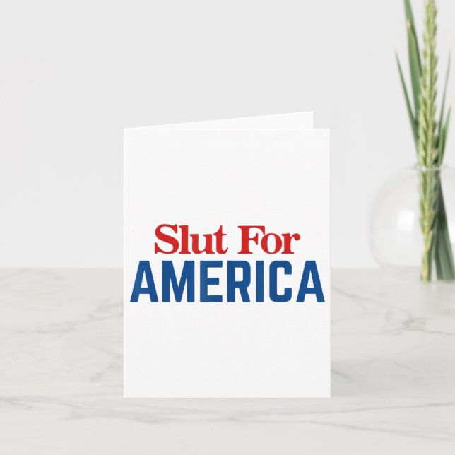 For America 4th Of July  Card (Front)