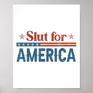 For America Funny 4th Of July Shirt For Men Women Poster