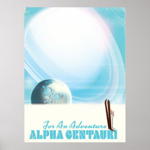 For an Adventure Retro Ski Sci-fi poster