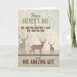 for an AMAZING Brother in Law Father's Day Deer Card