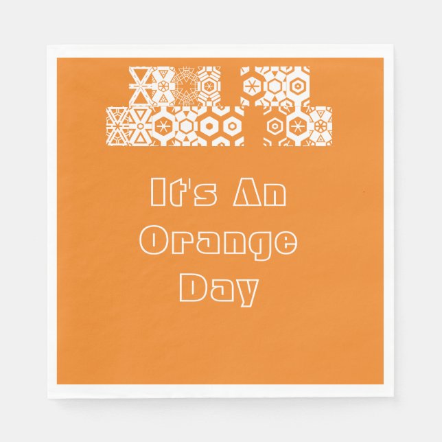 For An Orange Day Napkin (Front)