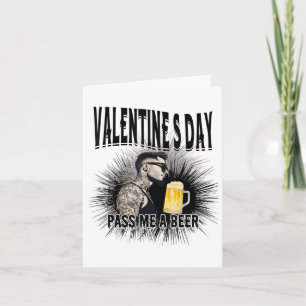 For Anti Valentine’s Day Tattooed Single Man Inked Card