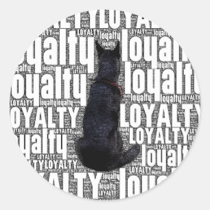 For Any Lover Of Our Loyal Fur Babies Classic Round Sticker