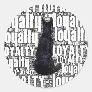 For Any Lover Of Our Loyal Fur Babies  Classic Round Sticker