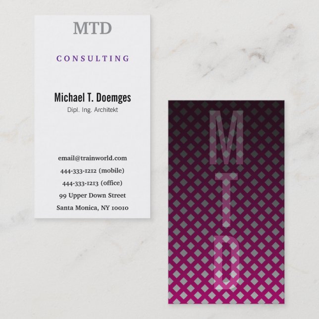 For Arhitects Business Card (Front/Back)