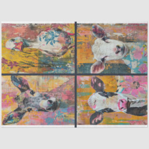 For Artist Farm Animal Junk Journal Background 1 Tissue Paper
