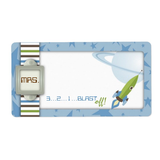 For Baby Boy Name Tag (Front)