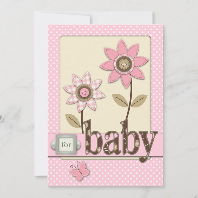 For Baby Girl Invitation (Front)