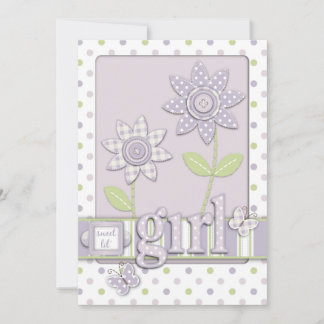 For Baby Girl Invitation Card LG2