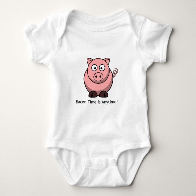 For bacon lovers baby bodysuit (Front)