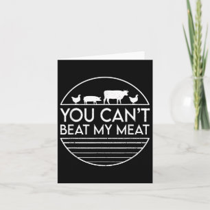 For Barbecue Grill & Meat Grilling Fans & Card