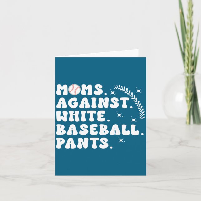 For Baseball Moms Baseball Game Day Card (Front)