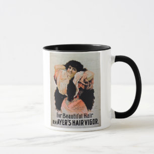 'For Beautiful Hair Use Ayer's Hair Vigour' Mug