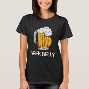 for Beer Drinkers BEER BELLY Joke Pun Graphic T-Shirt
