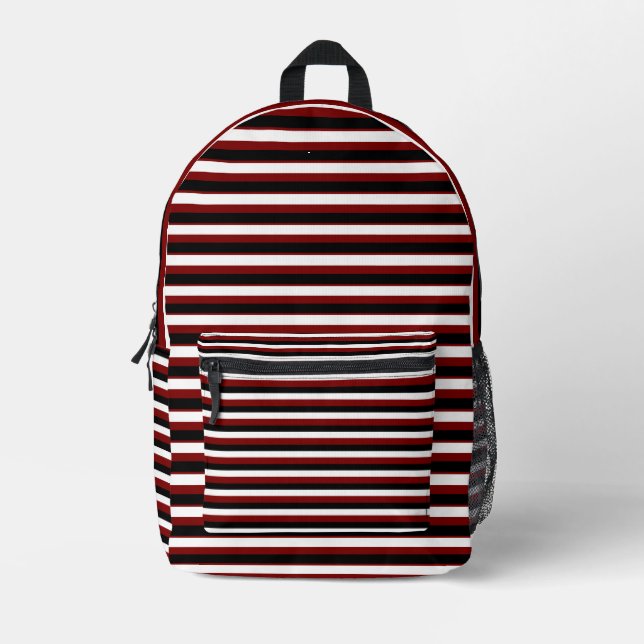 For Bold Souls – Deep Red Backpack (Front)
