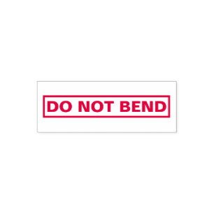 For bookkeeping Simple DO NOT BEND Self-inking Stamp