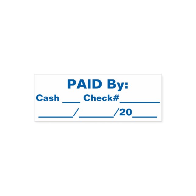 For bookkeeping Simple PAID By Self-inking Stamp (Design)