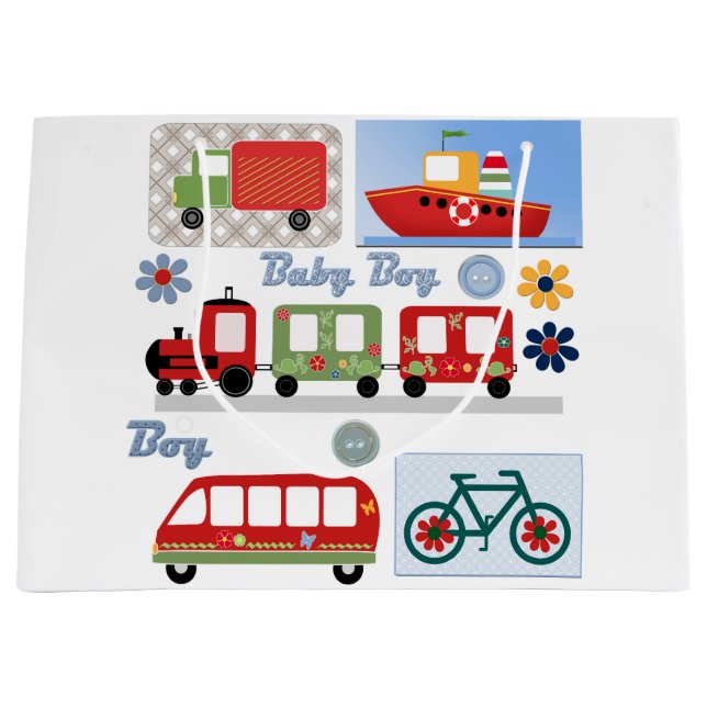 For boy large gift bag (Front)