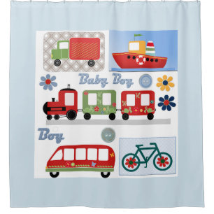 For boy shower curtain