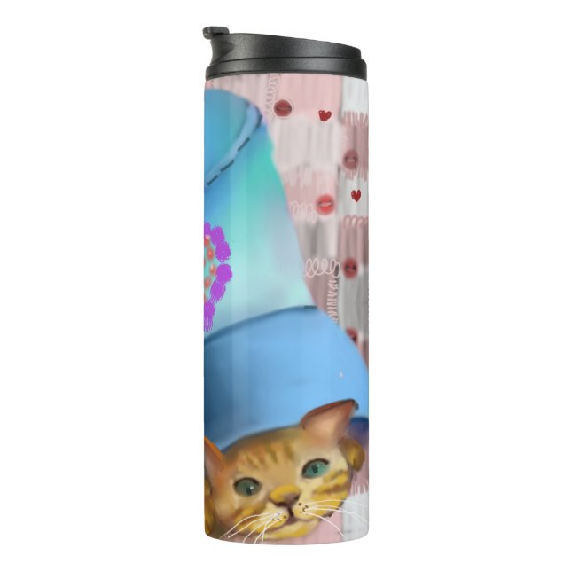 for cat lovers thermal tumbler (Rotated Right)